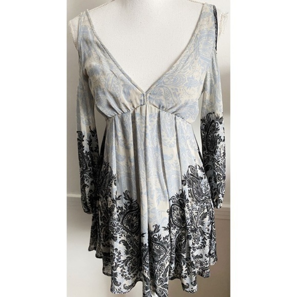 Free People • Penny Lover Paisley Mini Dress - Picture 6 of 11
